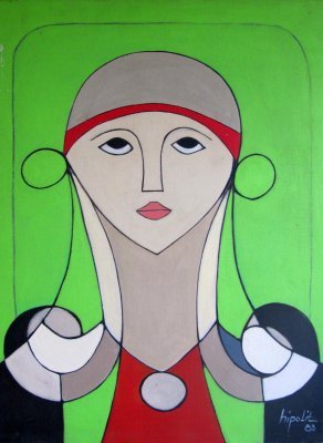 099 - Keke Hipolit La Femme verte 20 X 24 1983