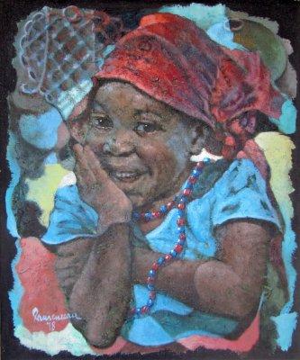 102 - Lyonel Laurenceau  Sourire d'Haiti 20 X 24 1978 IMG_1665