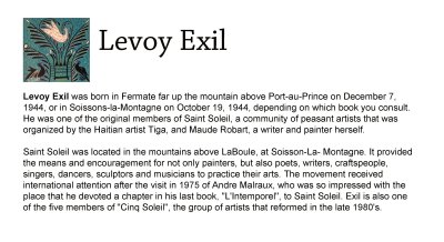Levoy Exil - Biography