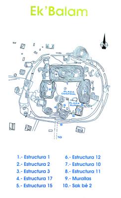 Map of Ek Balam