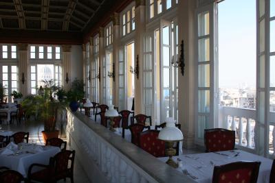rooftop restaurant in hotel Sevilla in Havana