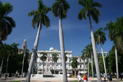 hotel Inglaterra and Jose Marti Square at Central Park, Old Havana