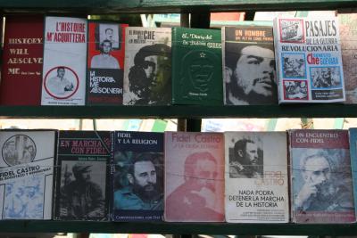 book sales on Plaza de Armas