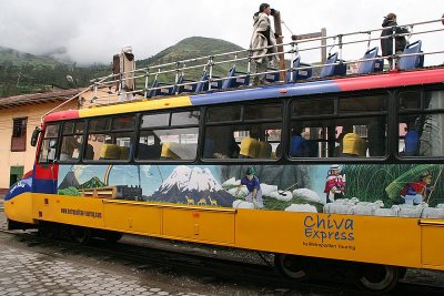 take Chiva Express for unique trip through the Andean countryside