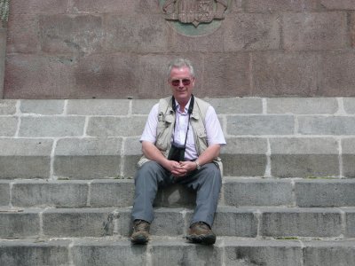 Me sat on the Equator.