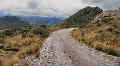 High in the Andes.
