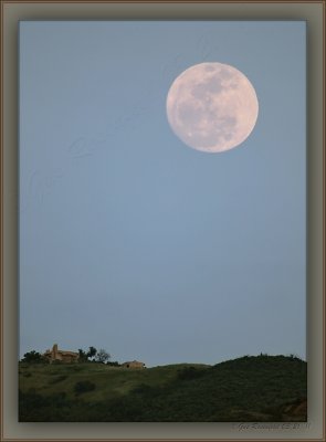 March 2011's Perigee Moonrise From Ventura End Of The Santa Monica Coastal Mtn. Range