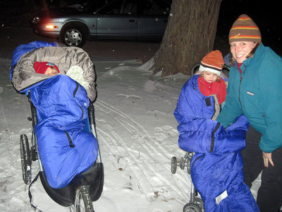 On a walk to visit friends in -5F weather