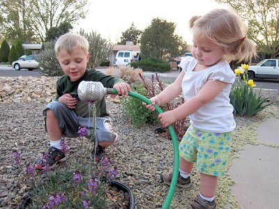 Simon & Kristina on yard duty