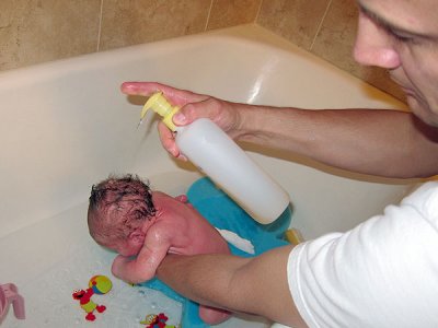 Shampoo bottle bigger than the baby