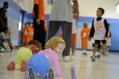 No one will notice us on the court, right?