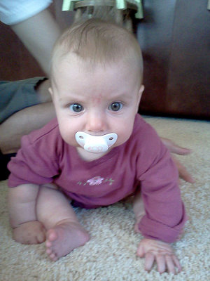Annie learns to sit up as a self-defense mechanism.