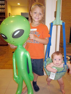 Alien Baby came from Mars in search of the most chaotic household on planet Earth