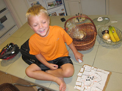 Proud of his latest project