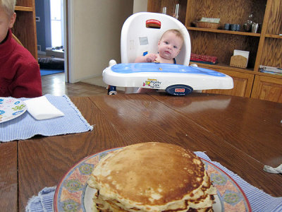 Pancakes! Now that's more like it.