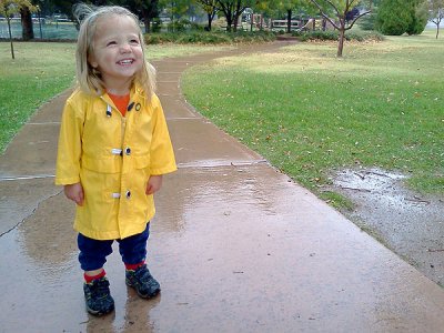 Kristina loves the rain