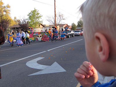 Simon at the Day of the Dead parade