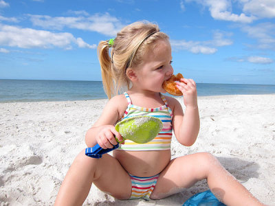 Donut probably tastes a little sandy