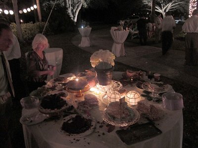 Decimated dessert table