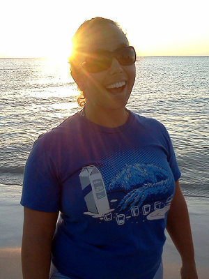 Emily at sunset
