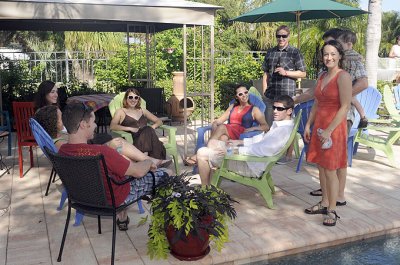 Friends and family gather for the feast