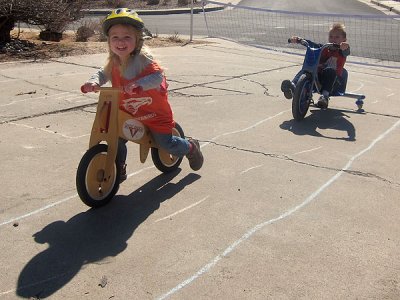 Birthday bike-riding crew