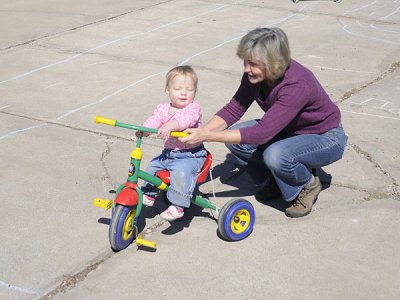 Now she gets the hang of it