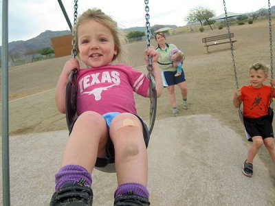 Well-deserved playground break outside Phoenix