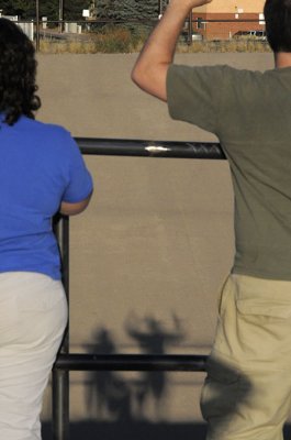 We notice our weird shadows