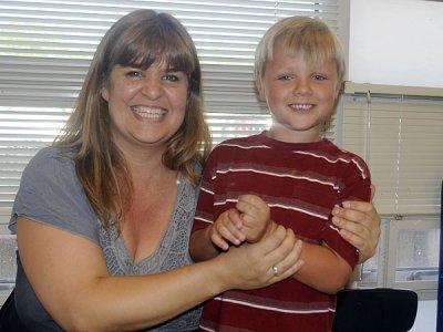 Simon thanks Ms. Lea for a great year