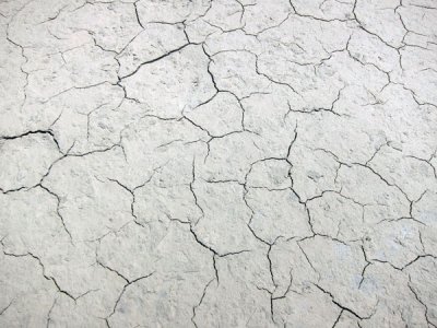 Cracks on mud surface
