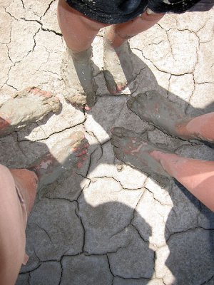 Mud pedicure
