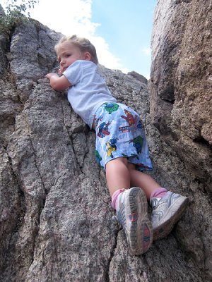 Kristina is a natural rock climber