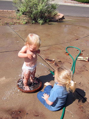 We could play in the hose...