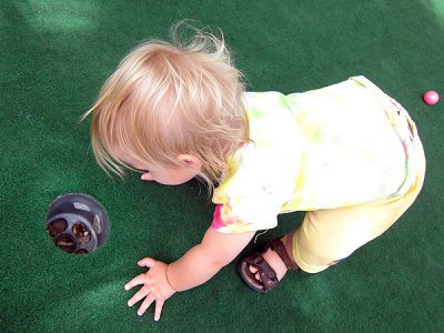 Annie can't figure out where the balls go