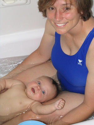 Bathtime at the hotel