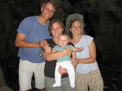 With Aunt Nancy at Boulder Falls