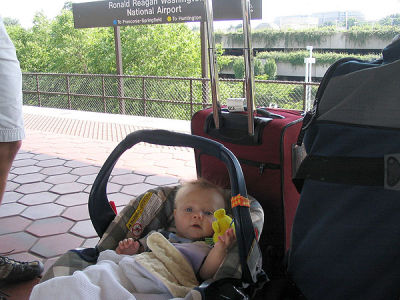 Waiting for a train in DC