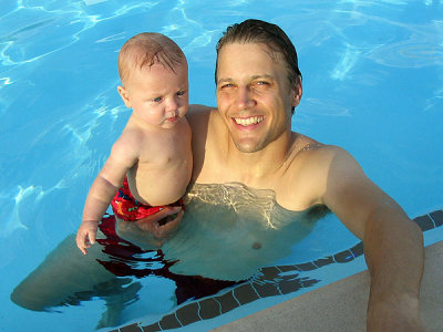 Swimming with Daddy