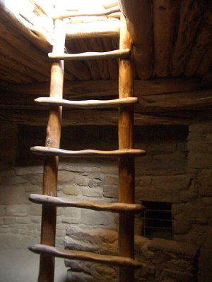 Ladder into kiva