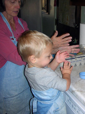 5. Clean up counter & your hands