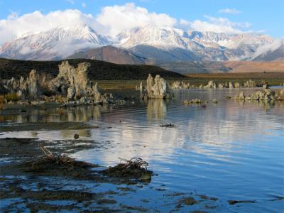Mono Lake with Sierras in background