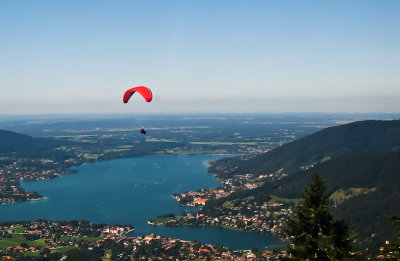 Red Parasail and Viewing  Red Roof Tops - Brad