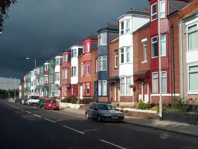 Terraced Houses Templetown South Shields England-Shirley