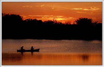 fishing at sunset - brent