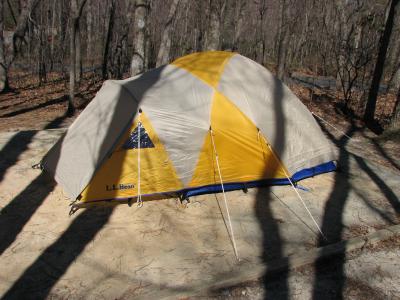 mandatory tent photo