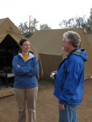 tent city at philmont - alli and hal