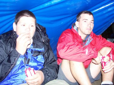 What to do in a downpour - eat cookies!