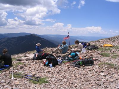 Everyone passed out at the top