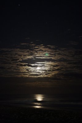 Moon over the ocean
